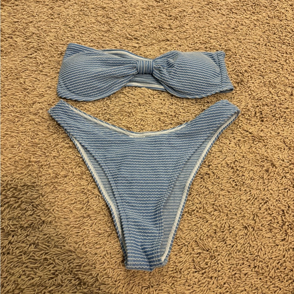 Strapless bikini set